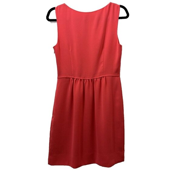 2/$30 J Crew Sleeveless Fit & Flare Dress Size 4 Coral Preppy Sundress Resort - Picture 2 of 10